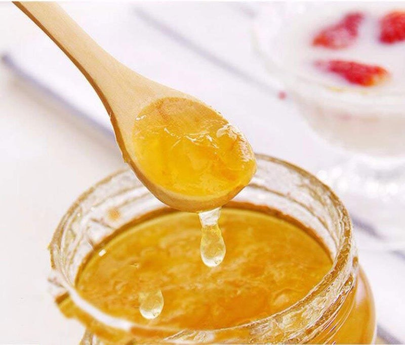 FOYARA Small Wooden Salt Spoon Solid Wood Condiments Spoon Handmade Honey Teaspoon 5 inch - Set of 10 - Image 5